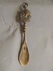Vintage Bronze Shoehorn Hand Made Carved Handle With Ship