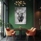 Framed Animal Wall Prints Flowers White And Grey Pictures Wall Decor 32 x 48  