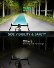 2026 Upgrade 9800lumen Bike Light For Night Riding super Bright 6 Led Black