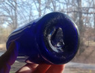 Pontiled Deep Cobalt Blue 1860s Medicine Bottle 7 1 4 tall