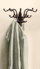 Rustic Antique Vintage Cast Metal Acorn 15 Hooks Coat Hat Wall School Towel