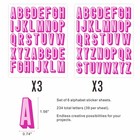 234 Pcs Custom Name Initial Letter Stickers  6 Sheets Shadow Vinyl Monogram D   