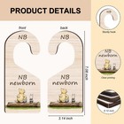 Hatzelou 8pcs Winnie Baby Closet Dividers  3 1 X 7 1 Inches  Yellow 