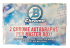 2017 Bowman Chrome Baseball Sealed Master Hobby Box  - 2 Mini Boxes - 2 Auto