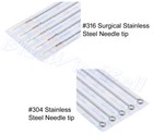 100pcs Disposable Sterile Tattoo Needles Mix Size 1 3 5 7 9rl  5 7 9rs  7 9m1
