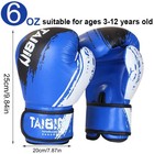 2-in-1 Boxing Gloves And Punching Mitts Set For Youth 6 Oz Boxing Gloves And    