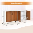 Buffet Server Sideboard Kitchen Storage Cabinet Cupboard W  Shelves   4 Doors