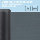 400x300mm Diy Pc Case Dust Mesh Filter  2pack Pvc Dustproof Filter Black