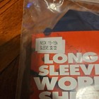 Dickies Navy Blue Long Sleeve 32 33 Work Shirt Button Medium 15-15 1 2    New Vtg