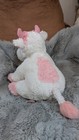 Russ Berrie Maribell Plush  Cow Pastel Pink And White 16  Stuffed Animal 