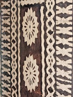 Vintage Authentic Fijian Masi Tapa Cloth Hand Stenciled Barkcloth Tiki 12x18 5