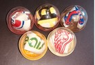 1970s Nhl Team Logo Stickers X5 Vending Machine Capsule Prize Vintage Hockey