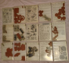 Lot Of 15 Stampin  Up  Cling   Rubber Stamp Sets - Card Making scrapbooking  1