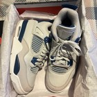 Nike Air Jordan 4 Retro Military Blue Gs 6y  hf4281-141  Only Once Used