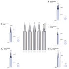 5x Lead-free Replacement Soldering Tip Solder Iron Tips 900m-t