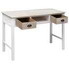 Vidaxl Console Table Natural Color And White Poplar Wood And Paulownia Wood
