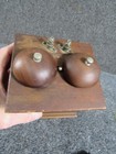 Rare 1887 New England Telephone   Telegraph  Type 57  Oak Bell Ringer Box