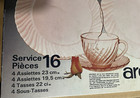 Arcoroc Rosaline 16 Piece Dinnerware Service For 4 - New 