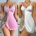 Women s Silk Robes Bride Bridesmaid Kimono Satin Bathrobe V Neck Sleepwear Dress