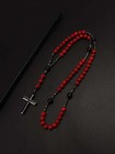 Men Cross Charm Beaded Necklace For Men Jewelry For Men Gift For Men Fashion