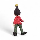 Vintage 1950 s Ceramic Pixie Elf Figurine 4    Tall Closed Eyes Matte Japan