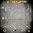 297 Piece Pegboard Hooks Kit  Peg Board Organizer Accessories With Bins For Orga