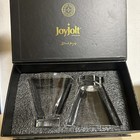 Joyjolt Octagon Aqua Vitae 8 6 Oz Crystal Martini Glasses  Clear  