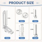 Axyloeva Wall Anchors For Furniture  Furniture Anchor Kit  12 Pack  Silver