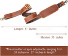 Full Grain Leather Bag Strap Replacement - Adjustable Shoulder Strap For Messeng