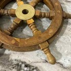 Wooden Ship Wheel Wall Hanging  Showpiece Wooden  Ship Wheel Decor 12   Handmade
