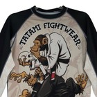 Tatami Fightwear Rash Guard Mens M Thinking Monkey Jiu Jitsu Long Sleeve Top
