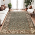 Superior  100  Polypropylene Traditional Heritage Floral Scroll Indoor Area Rug