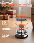 Vevor 9000 Btu Portable Kerosene Stove Heater 2 In 1 For Camping And Cooking