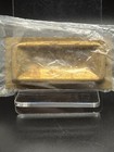 Vintage Stamped Brass Recessed Pocket Door Hardware Finger Pull New Old Stock