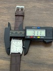 Vintage Seiko Slim Men s Quartz Wrist Watch Brown Leather Strap
