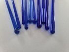 Lot Of 10 Vintage Blown Glass Cobalt Blue Swizzle Stir Sticks Cocktail Stirrers