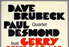 Dave Brubeck   Gerry Mulligan     Mega Rare Vintage Orig 1972 Jazz Concert Poster