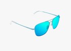 Bajio Snipes Light Blue Matte   Mirror Polycarbonate Sunglasses
