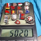 Vintage Enamel Lapel   Hat Pins  18 Mostly European   Canada   Mexico