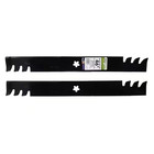 2 Blade Commercial Mulching Set For Many 46 In  Craftsman  Husqvarna  Poulan Mow