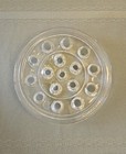 5  Clear Glass 16 Hole Flower Frog