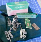 Lot Singer Sewing Machine Attachment Vintage Boxes Needles Featherweight