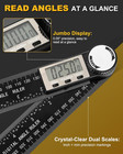 Protractor  Digital Angle Finder Protractor With Lcd Display  2-in-1 360   Angle