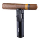 Cigar Lighters Triple Jet Torch Flame Lighter Refillable Butane With Gift Box
