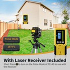 Laser Level With Receiver  Self-leveling Cross Line Laser And Receiver Combo    