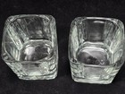Ozark Airline Logo Thick Heavy Square Set Of 2 Rocks Glasses 8 Oz Vintage