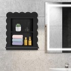 14 x18  Recessed Medicine Cabinet  2-tier Wooden Bathroom Wall Cabinets Witho   