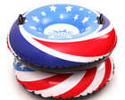 Lifechoic Snow Tubes Snow Sleds For Sledding Heavy Duty  48 -  Red white blue