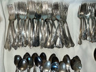 130 Pc Vintage Silverplate Flatware Lot Ornate Forks Spoons Knives Crafts L3