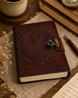 Leather Journal 8x6 Vintage Notebook Tree Diary Writing Book Clasp Gift